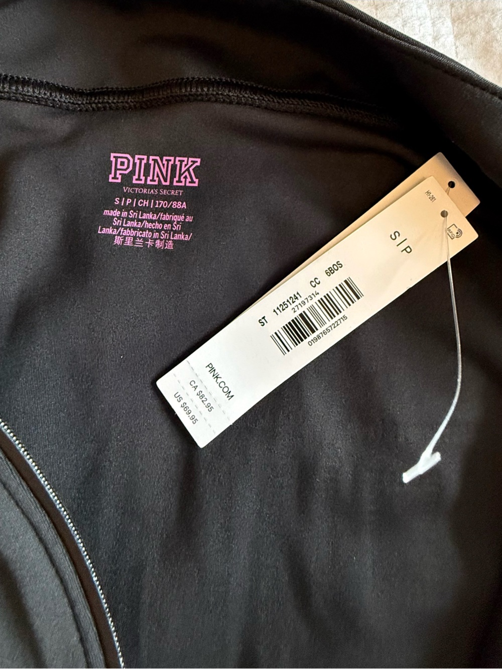NWT PINK Victoria’s Secret Relay Classic Rhinestone 2-Piece Set S - Picture 8 of 9